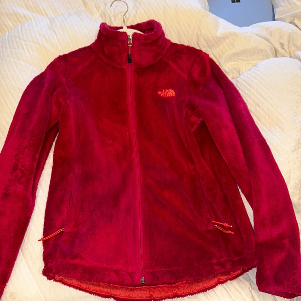 Pink north face jacket